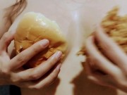 Big titty gf eat my sandwich