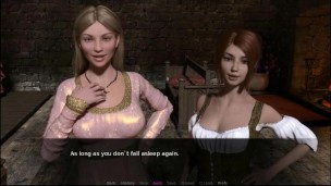 Aknightstale-Threesome Lesbian Sex