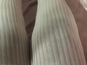 Pink pantyhose ebony bbw