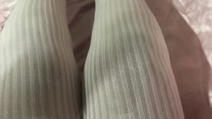 Pink pantyhose ebony bbw