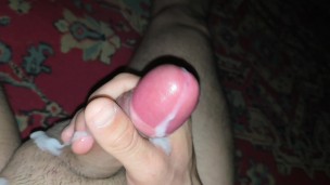 The guy is all in semen