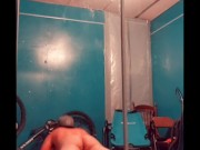 Naked workout- pushups and ab lounge work out