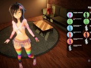 Our appartment [Hentai SFM game] Ep.2 Rainbow party girl enjoy a huge dildo and have an intense orga 6/16
