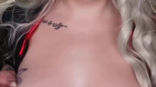 Harley Hottie Paddles and Fingers Herself