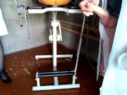 Suddenly cummed on the nurse while taking the sperm analysis 2/16