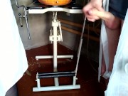 Suddenly cummed on the nurse while taking the sperm analysis 3/16