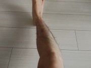 【セルフSM】買ってきたムチで自分の脚を試し打ちしてみた (Self M&S Play! I Whip My Leg!!)