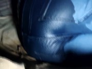 Sexy tired girl go back from party and wetting her jeans 16/16