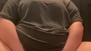 Sexy Mom touches herself. 