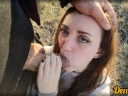 cute schoolgirl in a jacket gets fucked hard and gives a good blowjob to get a lot of cum on 2/16