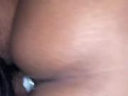 Pink Wet Pussy Creaming On BBC With Butt Plug 13/16