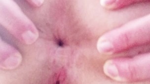 Displaying my loose asshole for my fans