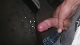 Shooting some slow motion cum in the garage