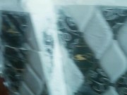 Pee in a Public Toilet indian style on an eco farm - anyone can Come inside - the door unlocke 3/16