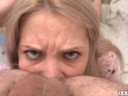 Blonde make rimming with hairy male ass and gives in anal 9/16