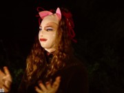 Bound opera performer gets anal plug and breast whipping while singing 4/16