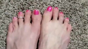 On the Floor and Ready to Suck Gia Love's Toes