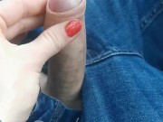 Wife play with my dick when I drive 