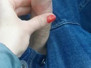 Wife play with my dick when I drive  16/16