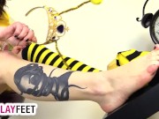 Foot fetish bee cosplay teases you 5/16