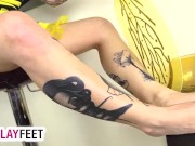 Foot fetish bee cosplay teases you 9/16