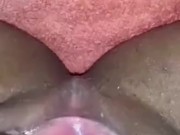 Creamie pussy wet