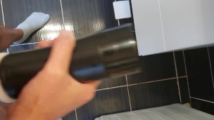 Fucking my pocket pussy and cumming