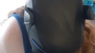 Sucking Off My Dildo in My Pup Hood