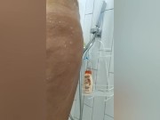 Malika Valle _ beautiful shower in hotel close up pussy 10/16