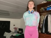 Pee desperation! Girlfriend pisses her pants for you! POV 12/16