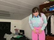 Pee desperation! Girlfriend pisses her pants for you! POV 14/16