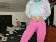 Pee desperation! Girlfriend pisses her pants for you! POV 15/16