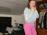 Pee desperation! Girlfriend pisses her pants for you! POV 16/16