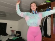 Pee desperation! Girlfriend pisses her pants for you! POV 2/16