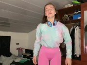 Pee desperation! Girlfriend pisses her pants for you! POV 3/16