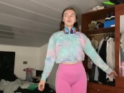 Pee desperation! Girlfriend pisses her pants for you! POV 4/16