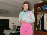 Pee desperation! Girlfriend pisses her pants for you! POV 7/16