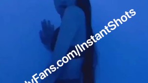 Young Trans girl strips and dances Naked