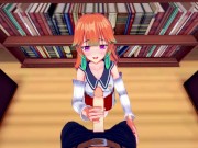 Takanashi Kiara gives you a blowjob then you mouth fuck her from your POV - Hololive Hentai. 1/16