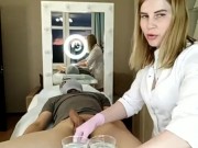 I put a huge man in the doggie position to shave his ass 3/16