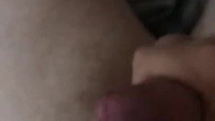Quick morning jack with cum cock