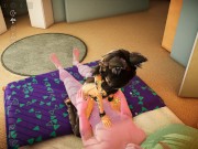 Our appartment [Hentai SFM game] Ep.3 cowgirl sex with a cute werewolf magic girl 11/16