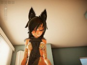Our appartment [Hentai SFM game] Ep.3 cowgirl sex with a cute werewolf magic girl 15/16