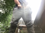 Chubby Bear Pees on Camera