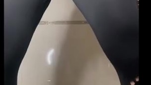 perfect ass and pussy Fitness model in tight leggings showing workout (Jennyfer Queen)