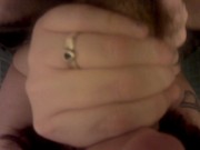 FPOV quickie blow job, cum in mouth 11/16