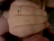 FPOV quickie blow job, cum in mouth 16/16