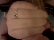 FPOV quickie blow job, cum in mouth 5/16