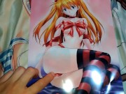 裸リボンのエヴァンゲリオン式波アスカラングレーぶっかけ&乳首舐めまわし【日本人キモオタクのオナニー】 - Screenshot 1 of 16 - HD