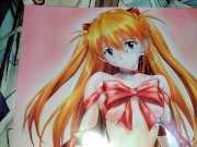 裸リボンのエヴァンゲリオン式波アスカラングレーぶっかけ&乳首舐めまわし【日本人キモオタクのオナニー】 - Screenshot 16 of 16 - HD